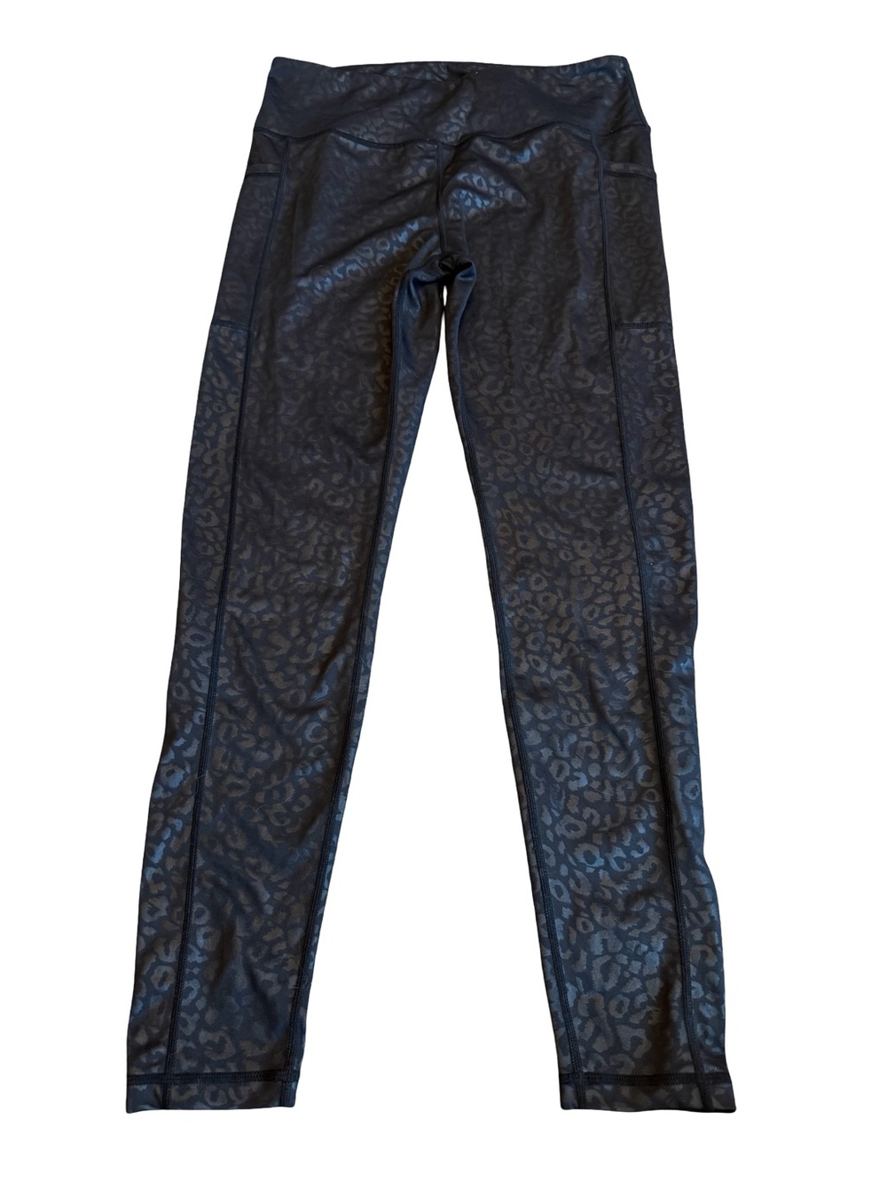 CVG Constantly Varied Gear Animal Print Leggings Casual Black Stretch Size Large